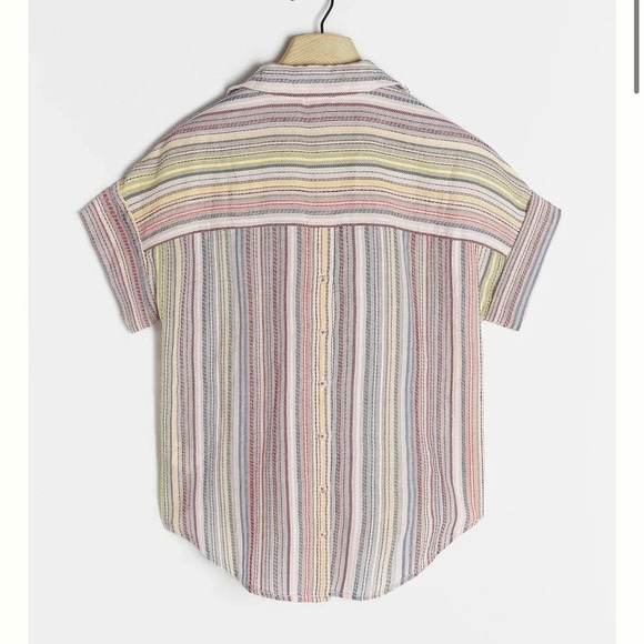 Anthropologie Multicolor Striped Blouse - Picture 2 of 7